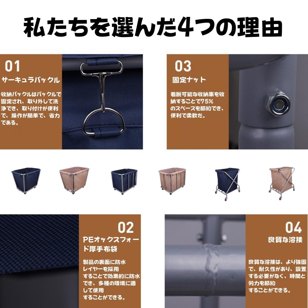 Amazon.co.jp: JIALAGESA 業務用ダストカート 業務用ハンドトラック